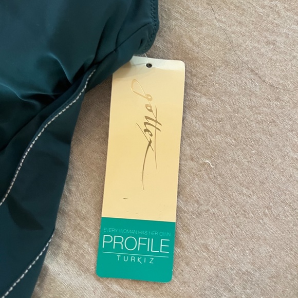 Profile by gottex NWT one piece swimsuit size 8 color teal - Picture 2 of 12